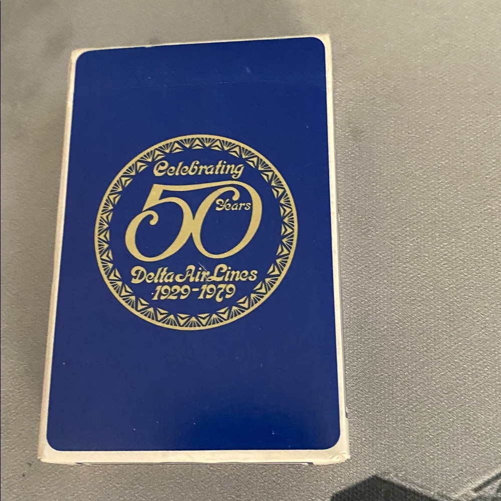 Delta Airlines Playing Cards 50 Years Celebration